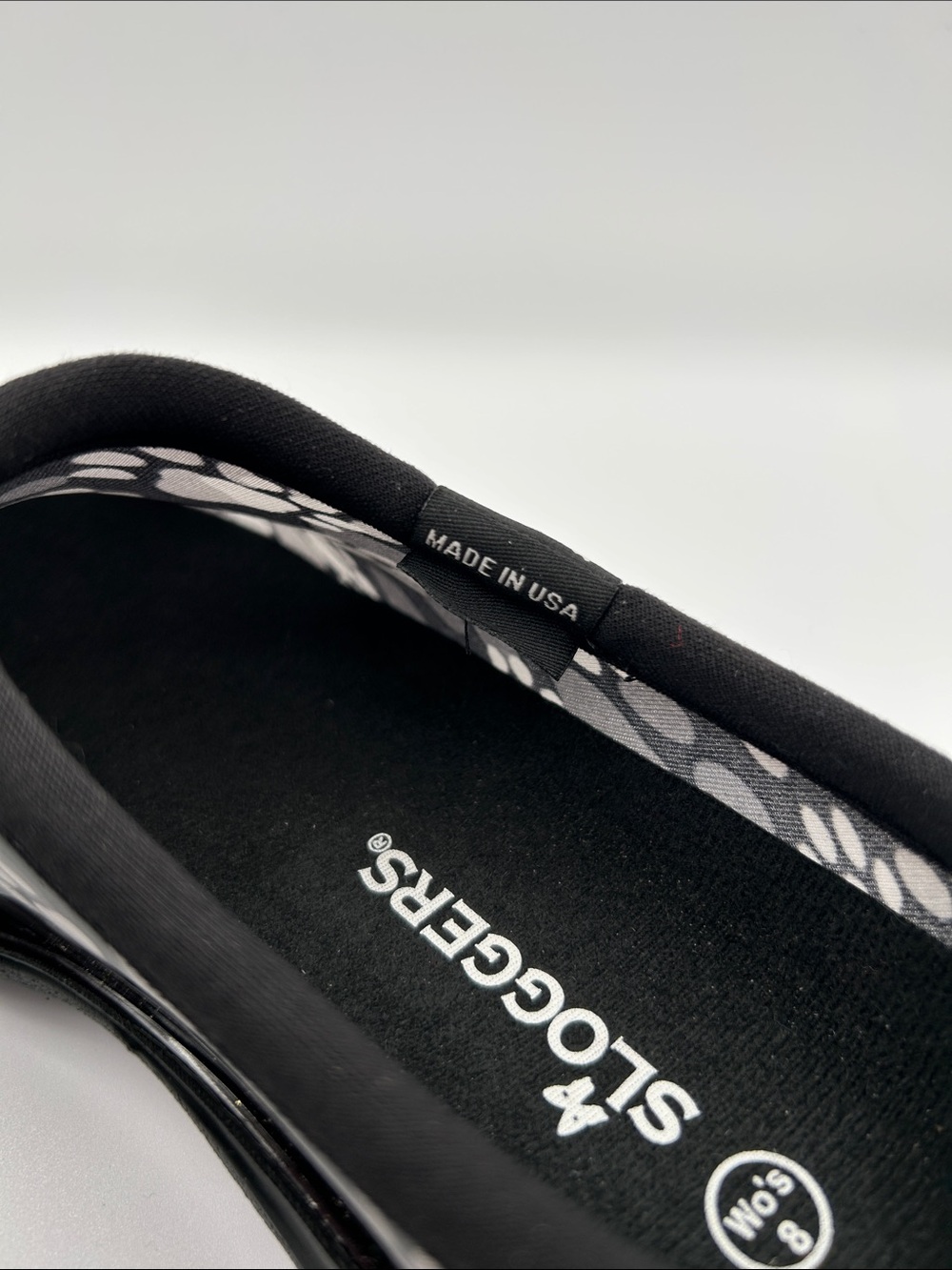 Sloggers Gray and Black Paw Print Sip On Garden Shoes - Picture 14 of 15